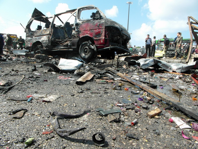 [포토]참혹한 시리아 테러 현장… IS 소행
