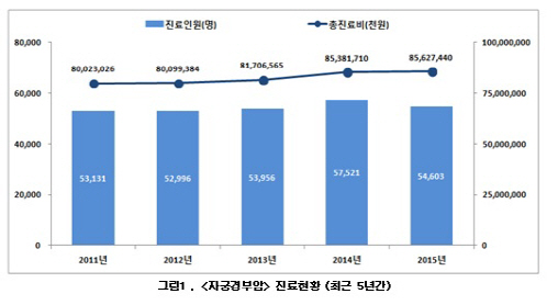 자궁경부암 환자 5만명 넘어서… 40대~50대가 절반