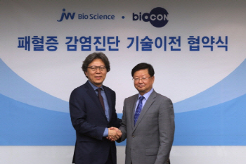 JW바이오사이언스, 세계 최초 패혈증 조기진단 키트 개발