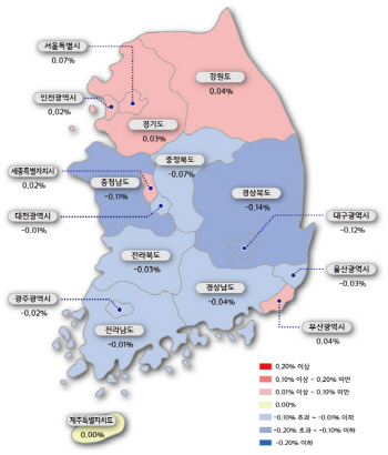 서울·수도권 아파트값 '맑음' 지방은 '흐림'…엇갈린 명암