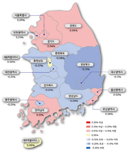 기준금리 내리니…전국 아파트값 6주만에 상승