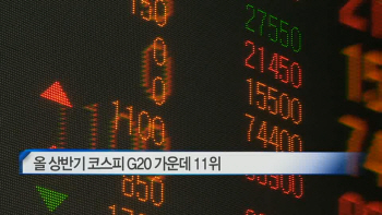  올 상반기 코스피 G20 가운데 11위 外