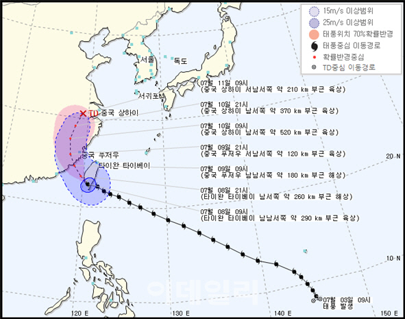 태풍 '네파탁' 12일 상륙…서울시 비상체제 가동