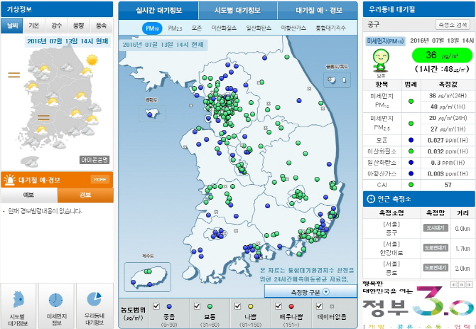 13일 장마전선 소강, 일부 지역 폭염주의보… 미세먼지는 양호