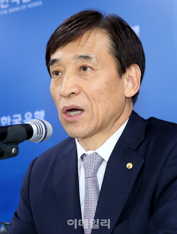 [포토]'물가안정목표제 운용상황 설명회' 갖는 이주열 한국은행 총재