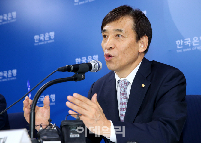 [포토]'물가안정목표제 운용상황 설명회' 연 이주열 한국은행 총재