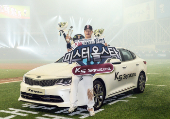 기아차, 미스터 올스타 민병헌 선수에 ‘K5 시그니처’ 증정