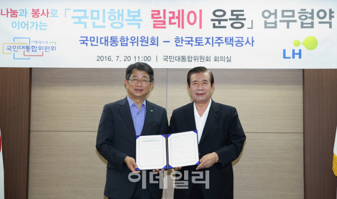 LH '국민행복 릴레이 운동' 업무협약 체결
