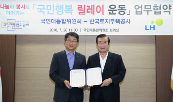 LH '국민행복 릴레이 운동' 업무협약 체결