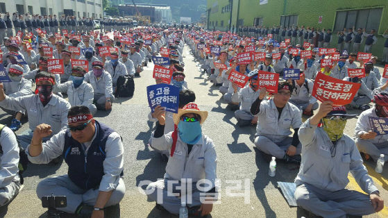 조선 총파업, 예상보다 참여 저조..여름휴가 맞아 동력 잃을 듯