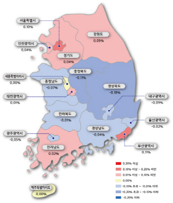 서울 아파트 전셋값 상승률 2년 만에 '최저'