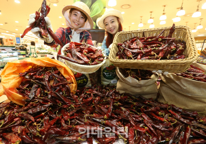 [포토]롯데마트, 햇 건고추 판매 개시
