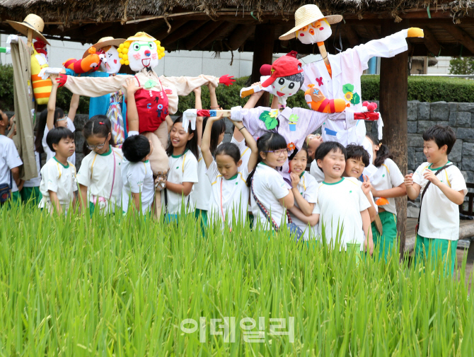 [포토]'만화 캐릭터로 변신한 허수아비'