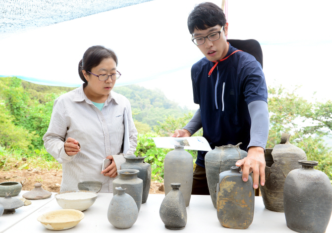 [포토] 아차산성 발굴조사 결과 현장 공개