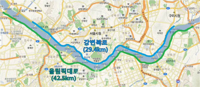 서울시, 강변북로·올림픽대로 가로등 친환경 LED 조명으로