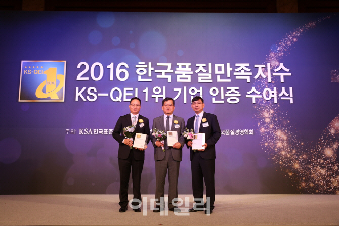 KCC, 한국품질만족지수 4관왕