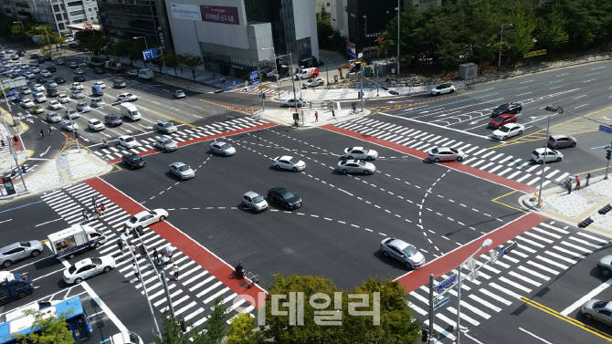 대전지역 상습 정체구간 '큰마을네거리~정부대전청사네거리' 차로 확장공사 준공