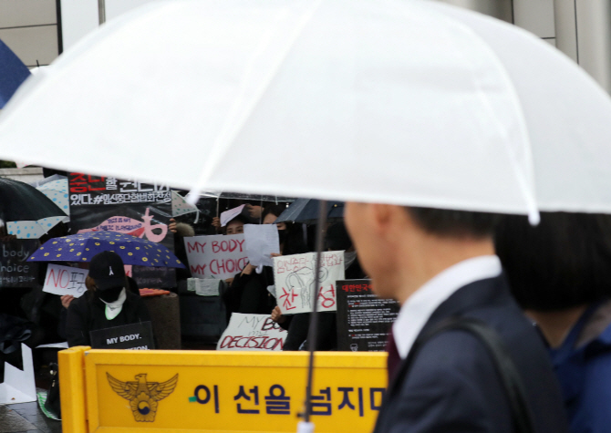 [포토]'여성에게 임신중단 권리를!'