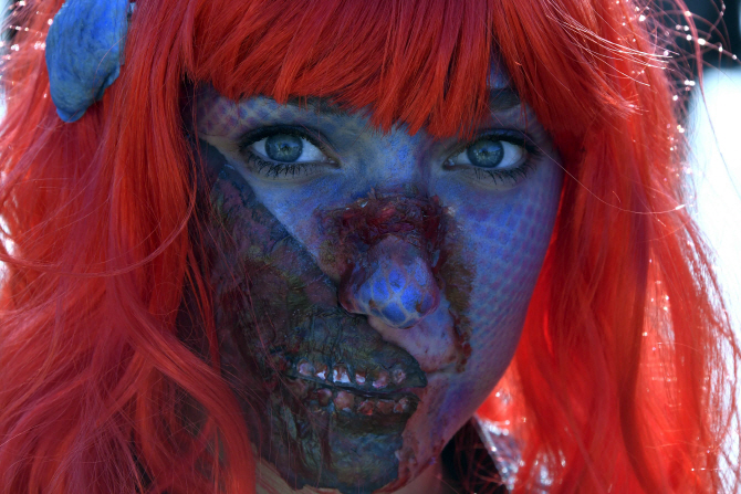 프랑스 보르도서 '좀비 워크' 개최                                                                                                                                                              