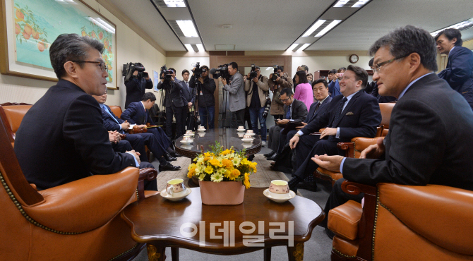 [포토]북핵 관련 회동 갖는 한미 6자회담 수석대표