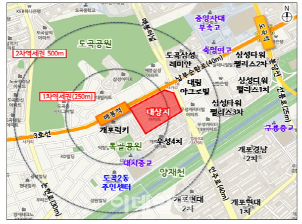 강남구 도곡개포한신아파트, 정비계획 통과…최고 35층으로 재건축