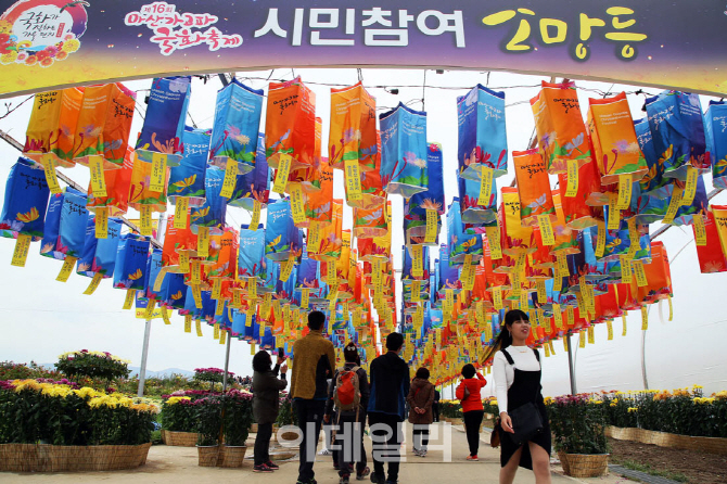 [포토]제16회 마산가고파국화축제, '소망등과 함께'