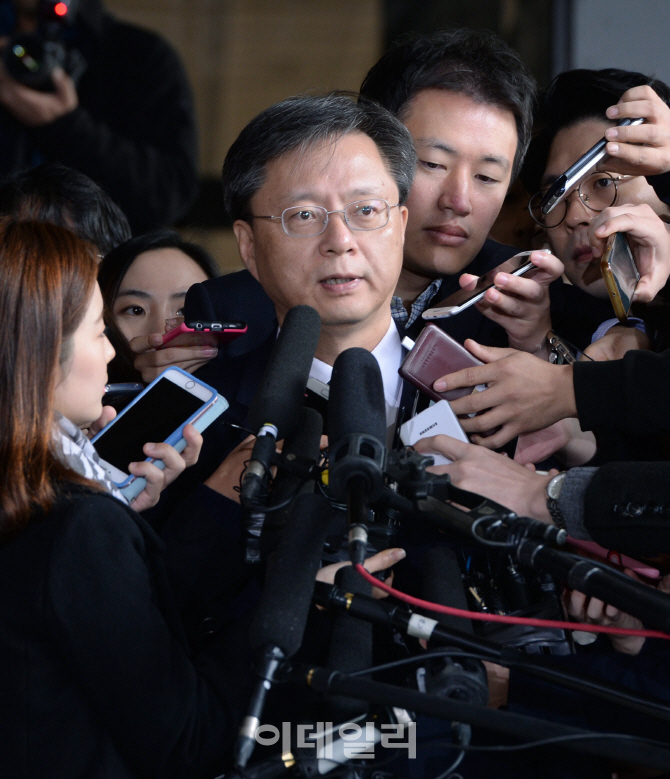 [포토]우병우 전 청와대 민정수석 검찰 출석