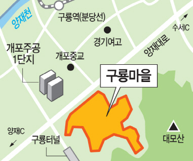강남 '구룡마을', 2692가구 아파트촌으로 탈바꿈..개발계획 확정