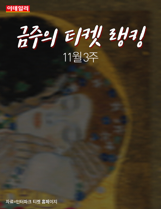  금주의 티켓 랭킹(11월 3주)