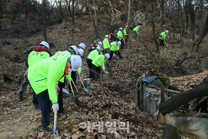 [포토] 서초구, 집단무허가촌 화재 대응 합동훈련 실시