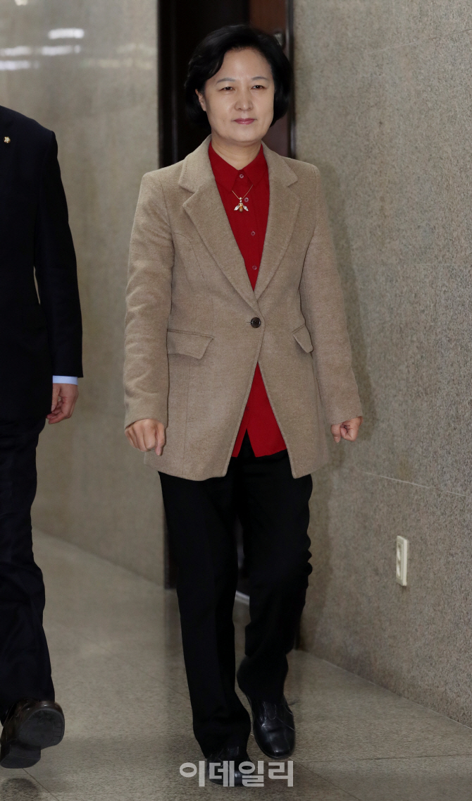 [포토]최고위 참석하는 추미애 대표