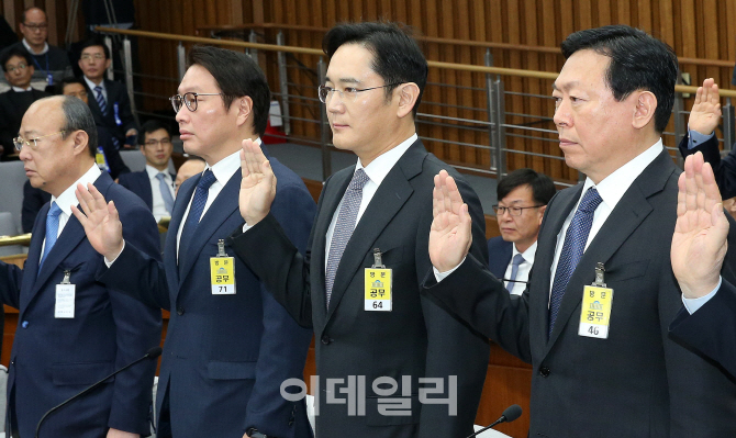의원들 윽박지르고 보여주기식 질문..사실상 '삼성청문회'