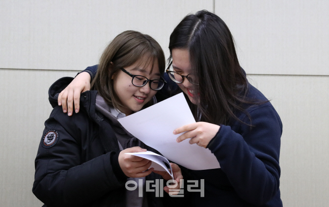 [포토]2017년학년도 수능성적표 확인