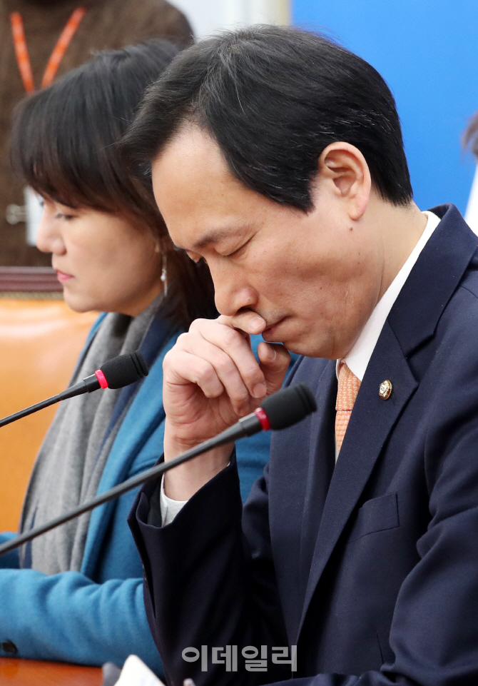 [포토]간담회 갖는 우상호 더불어민주당 원내대표