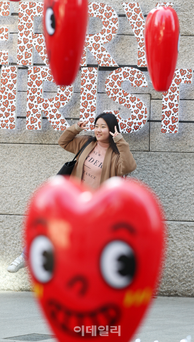 [포토]크리스마스 페스티벌, '예쁘게 찍어줘!'