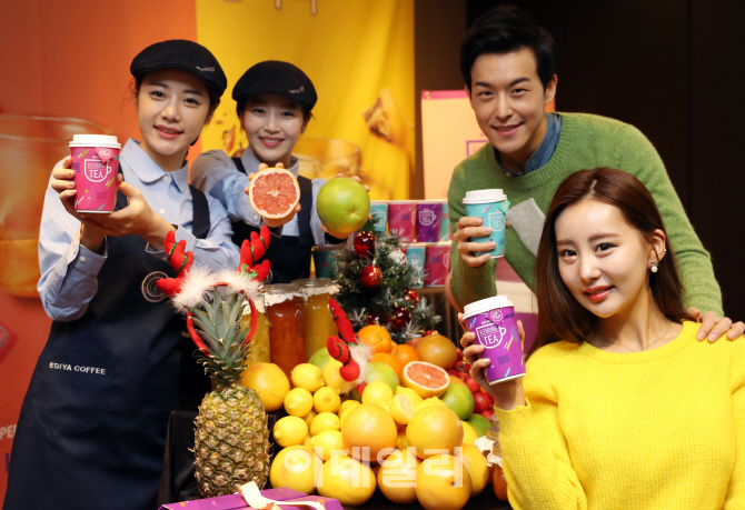 [포토]이디야커피, 티 브랜드 '이디야 블렌딩티' 런칭!