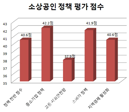 불황 맞은 소상공인.."지원 정책 40.6점, F학점"
