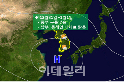 기상청 "전국 대부분에서 해돋이 볼 수 있다"