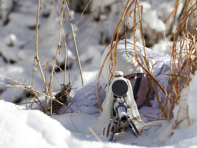  눈 속 적진 침투..특전사 설한지 극복훈련                                                                                                                                                          