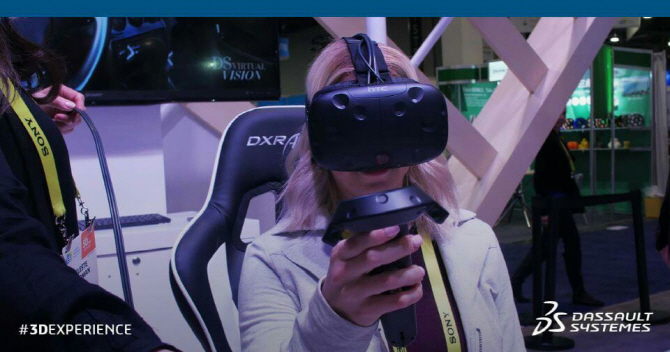 다쏘시스템, HTC Vive 및 파슬과 VR 속도전