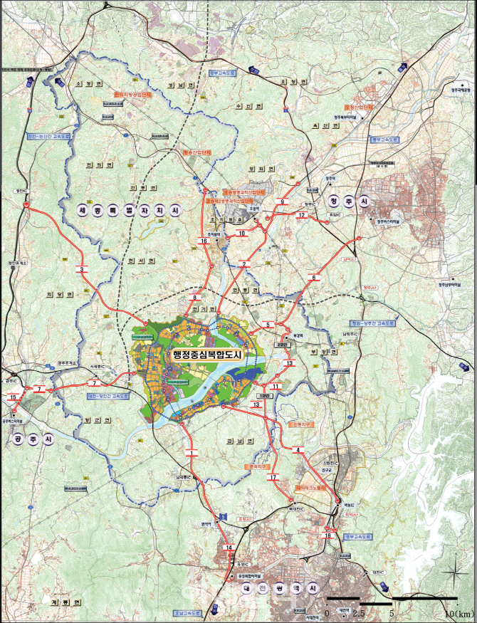 올해 세종시 중심의 광역도로망 구축 사업, 속도 높인다