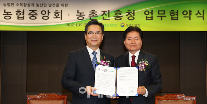[포토]농협중앙회-농촌진흥청, '농업인 소득 향상과 농산업 발전을 위한 업무협약식'