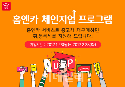 SK엔카직영 "홈엔카 서비스로 중고차 재구매 시 취·등록세 지원"