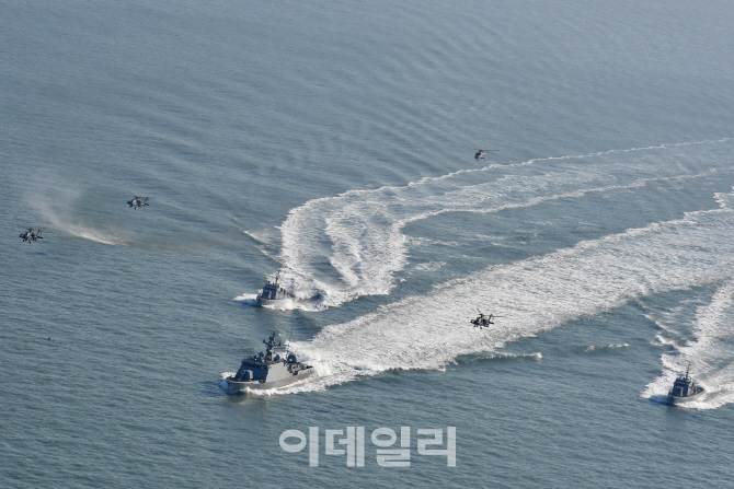 "서북도서 및 서해안 침투 세력 격멸"…한미 연합 해상 훈련