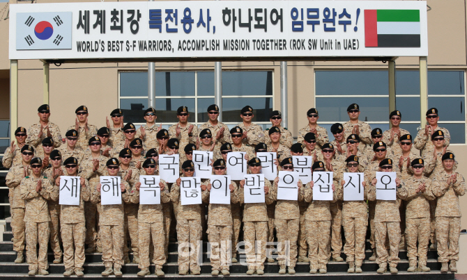 [포토]해외파병부대 장병들 "국민 여러분! 새해 복 많이 받으세요"