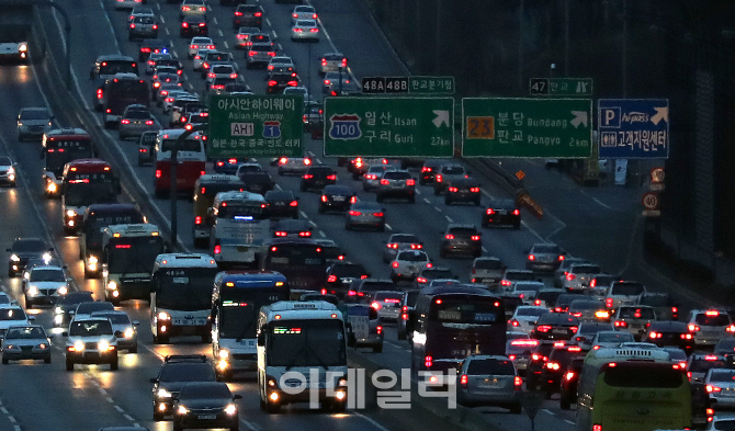 [포토]귀경길 차량행렬