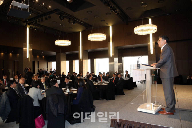 [포토]인사말하는 곽재선 회장