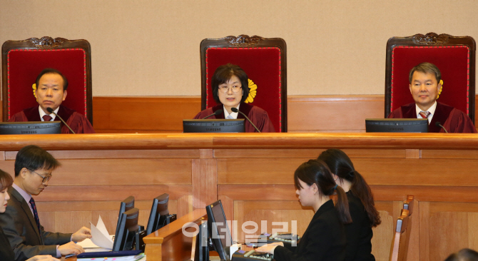 [포토]박근혜 대통령 탄핵심판 12차 변론기일, '주재하는 이정미 권한대행'