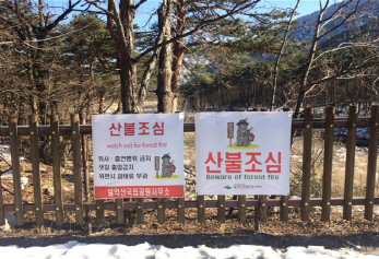 설악산 백담사~대청봉 등 산불취약 국립공원 탐방로 통제