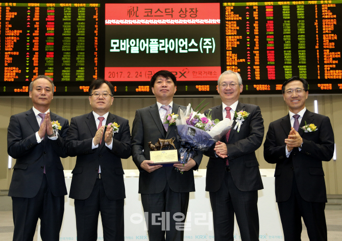 [포토] 모바일어플라이언스(주) 코스닥시장 신규상장기념식